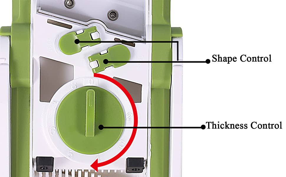 5 in 1 – Adjustable Mandoline Safe Slicer