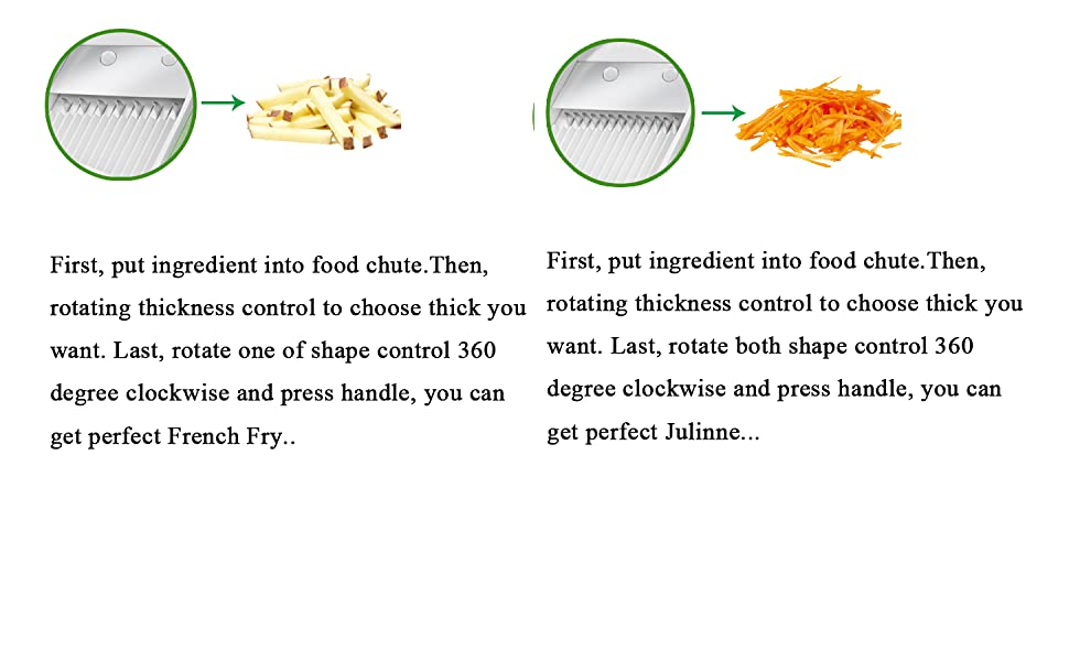 5 in 1 – Adjustable Mandoline Safe Slicer