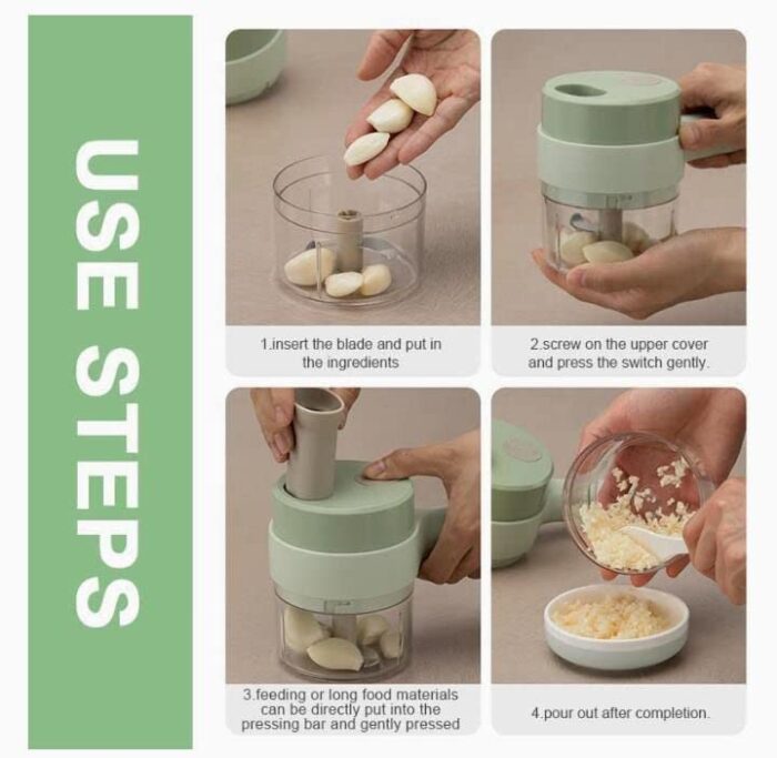 4 in 1 electric handheld cooking hammer vegetable cutter