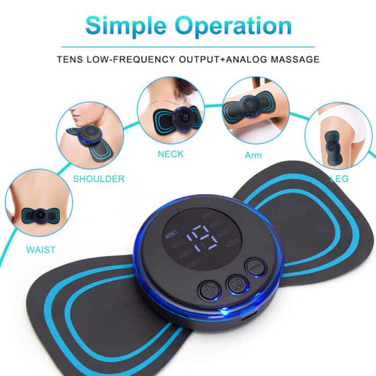 LCD Display EMS Neck Massage